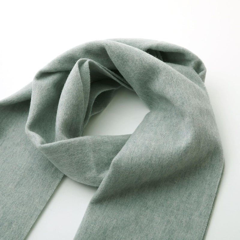 linişte 100% Wool Scarf - Men and Women Winter Warm Soft Luxurious Solid Colors Gift Box - Image 4